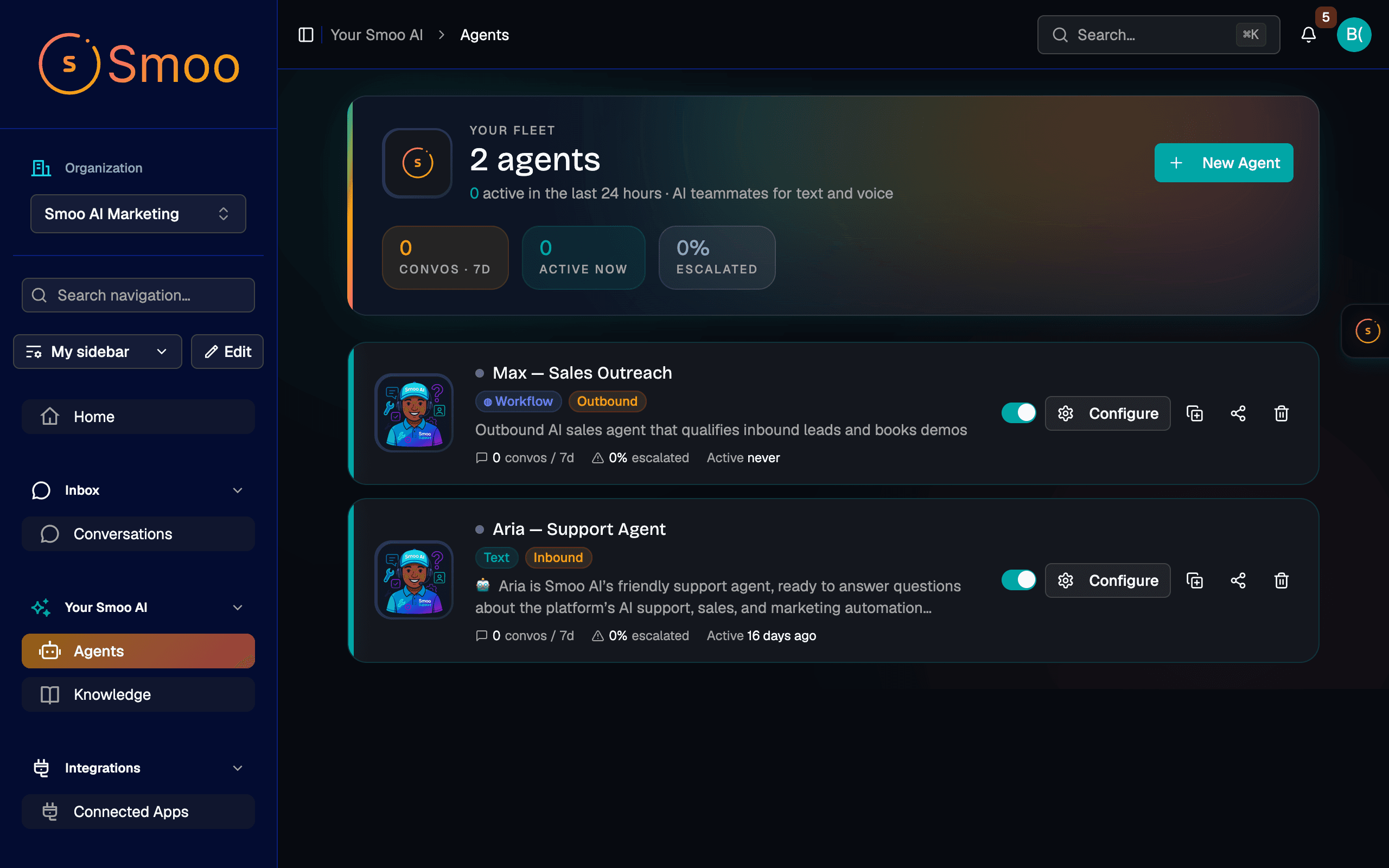 Smoo AI agent configuration